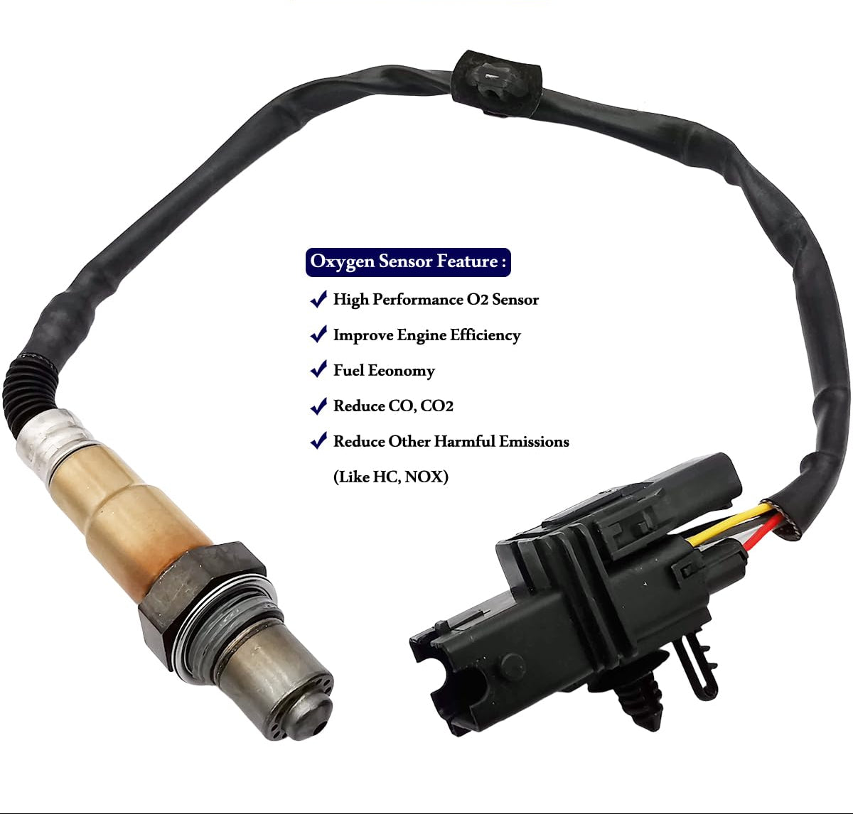 4Pcs 234-5002 234-4818 Upstream Downstream Oxygen O2 Sensor for Cadillac CTS 2005 SRX 2004-2006 STS 2005-2006 12575657, 12597912, 12590035, 12597449, 12616203