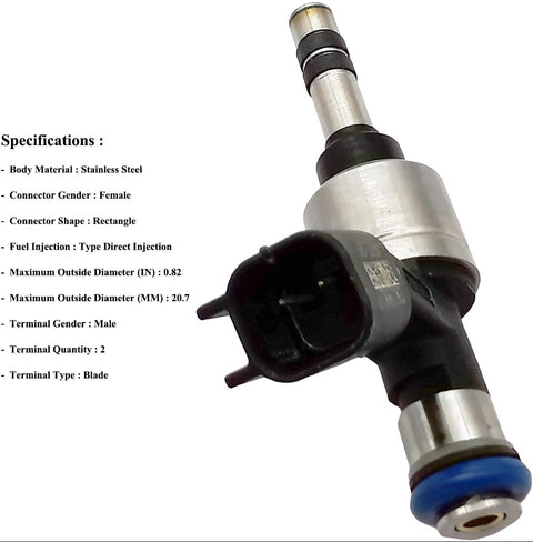 Suitable for 6Pcs Fuel Injectors Nozzle for Buick Allure LaCrosse Cadillac CTS SRX Chevy Equinox GMC Terrain 3.0L 3.6L | 12629927 FIJ0030