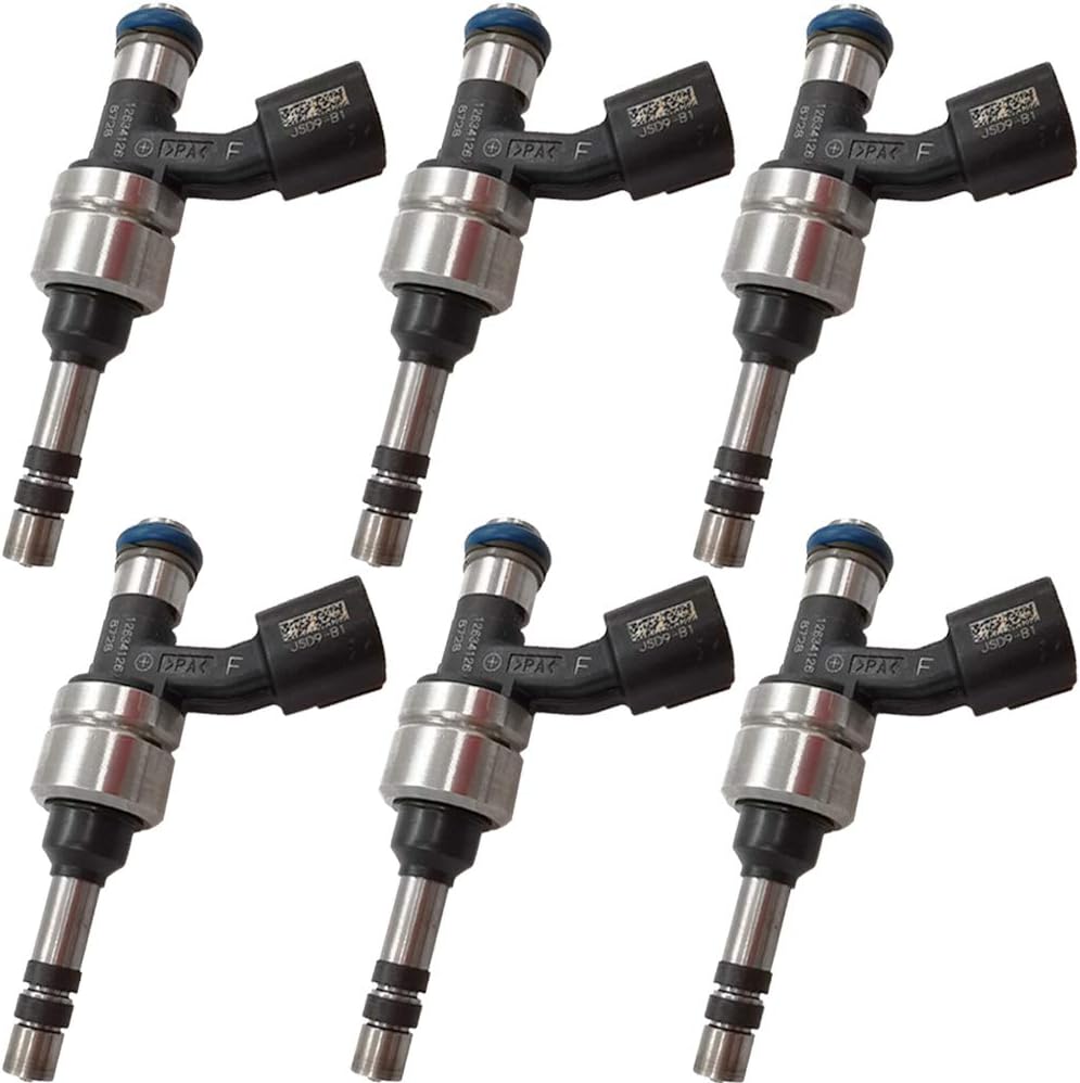 6Pcs Fuel Injectors for Cadillac CTS SRX Chevy Camaro GMC Canyon 3.0L 3.6L | 12634126, FJ1157
