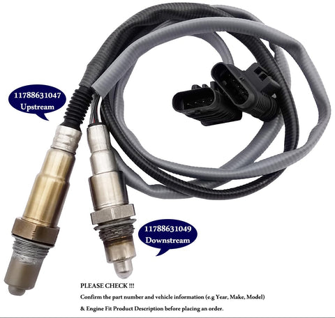 2Pcs Oxygen Sensor Up/Down for BMW 230i 330i 430i X3 (B48/B46) | 11788631047 11788631049