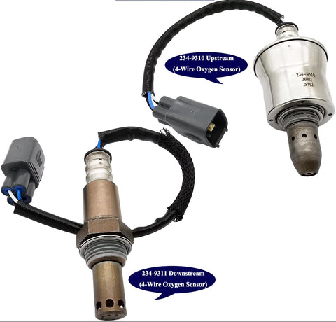 2Pcs 234-9310 234-9311 Upstream Downstream Oxygen O2 Sensor for Lexus LS500 3.5L V6 Turbocharged 2018 2019 2020 2021 2022 2023 2024 8946750110, 894675012, 8946750130, 8946750140