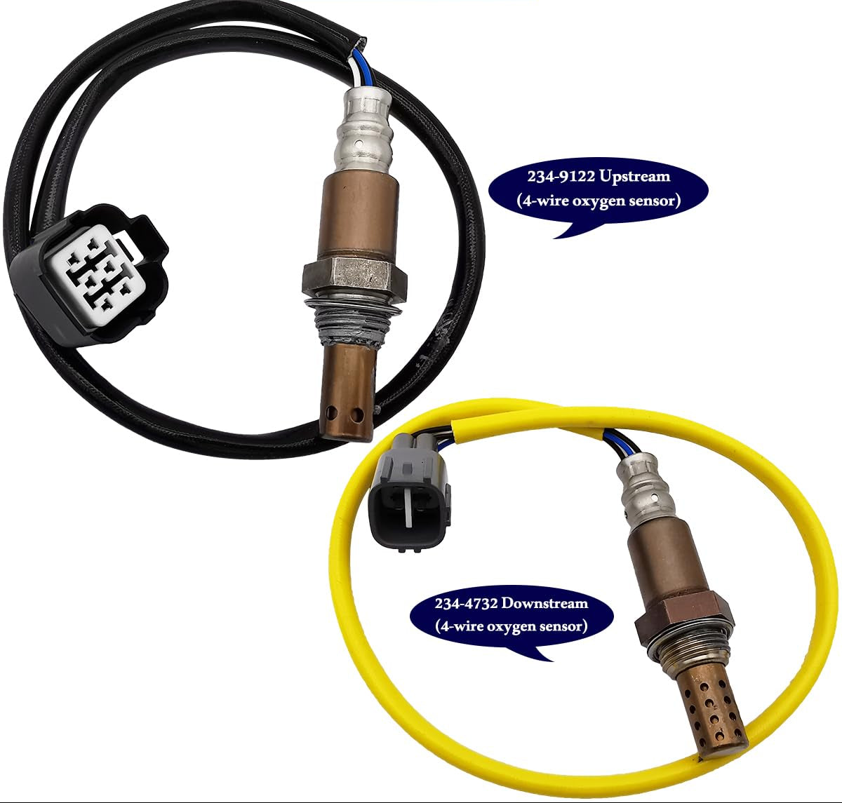 2Pcs 234-9122 234-4732 Upstream Air Fuel Ratio Sensor Downstream Oxygen O2 Sensor Replacement for Subaru Forester Impreza Legacy Outback 2004 2005, for Subaru Saab 9-2X 2005 2.5L H4