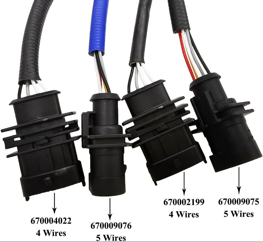 Suitable for 4Pcs Lambda O2 Sensor Set for Maserati Ghibli S 3.0L V6 AWD (14-19) | 670004022 670002199 670009076 670009075