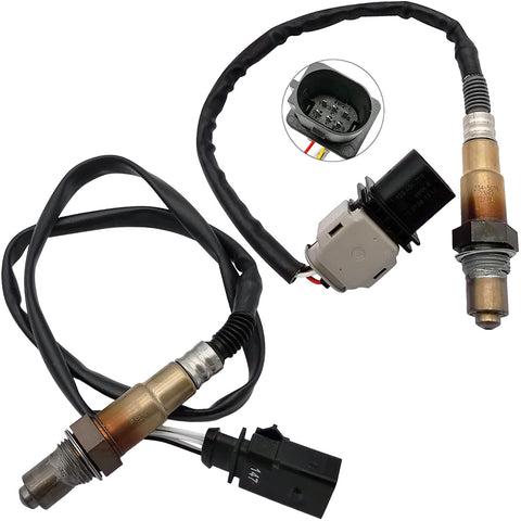 2Pcs Wideband A/F & O2 Sensor for Audi A4 A5 Q5 2.0T (2011-2018)| 234-5019 234-4754