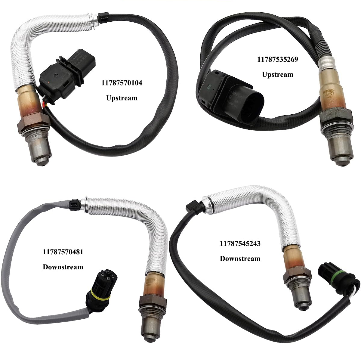 4Pcs O2 Sensor Set for BMW E90 320i E81 120i (2008-2016) | 11787535269 11787545243 11787570481 11787570104