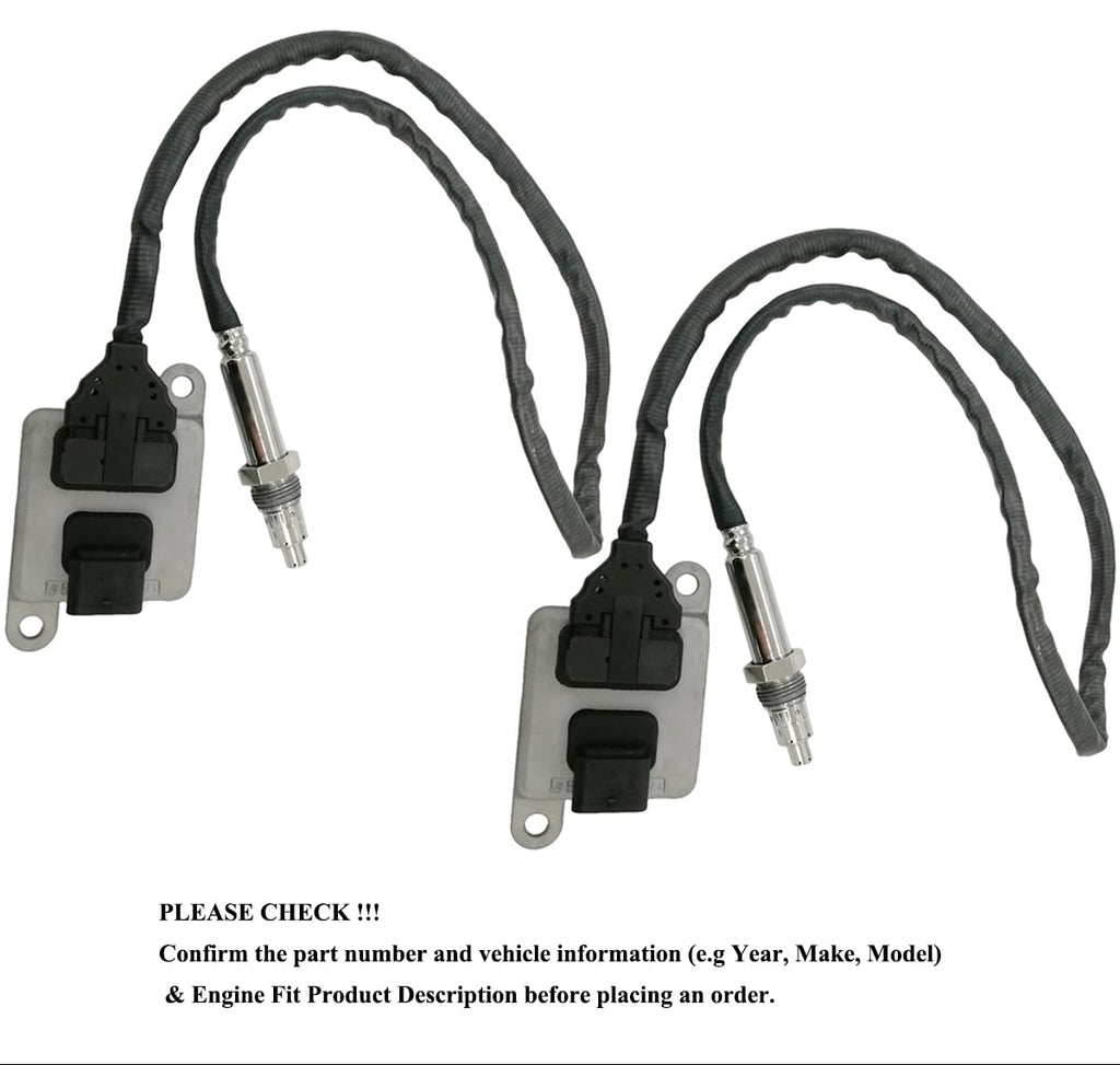 2Pcs NOx Nitrogen Oxide Sensor for Mercedes ML350 GL350 BlueTEC | A0009053503 A0009053603