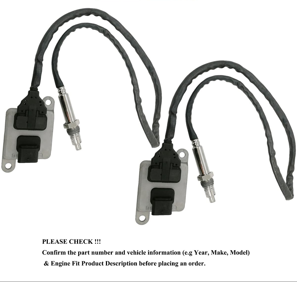 2Pcs NOx Nitrogen Oxide Sensor for Mercedes ML350 GL350 BlueTEC | A0009053503 A0009053603