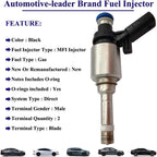 Fuel Injector for VW GTI Jetta Passat & Audi A4 Q5 2.0T | 06H906036G 06H906036P