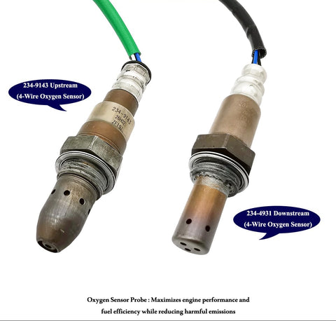 2Pcs 234-9143 234-4931 Upstream Downstream Right Oxygen O2 Sensor for Toyota 4Runner V6-4.0L 2015 2016 2017 2018 2019 89467-0E270 89465-35780