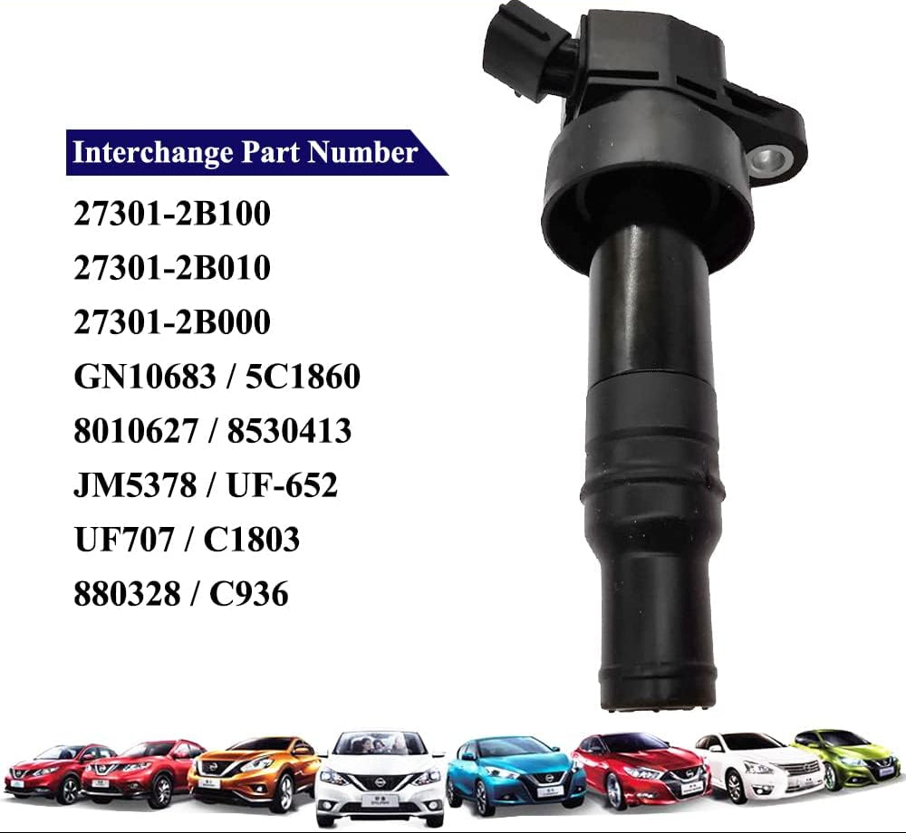 4Pcs Ignition Coil Set for Hyundai Accent Veloster Kia Rio Soul 1.6L | UF652 27301-2B100