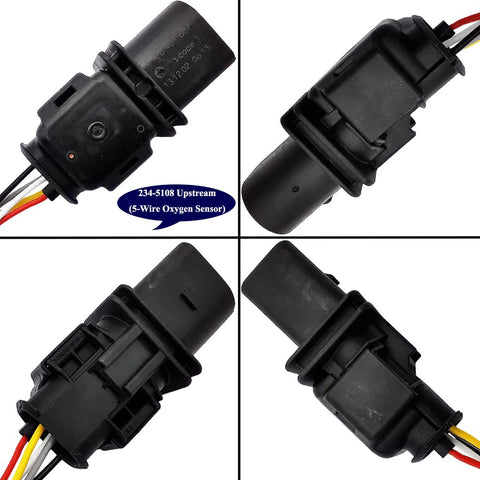 4Pcs Wideband A/F & O2 Sensor Set for Porsche Boxster Cayman H6 (2005-2008) | 234-5108 234-4496