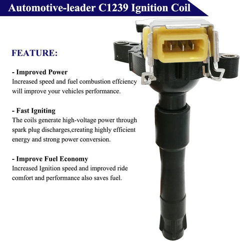 Suitable for 6Pcs Ignition Coils for BMW X5 Z3 2.5L-3.0L | C1239/ UF-300 /UF-354
