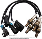 4Pcs 234-4012 234-4018 O2 Sensor Upstream Downstream Oxygen Sensor Replacement for GMC Sierra 1500 Chev-y Silverado 1999 2000 2001 2002