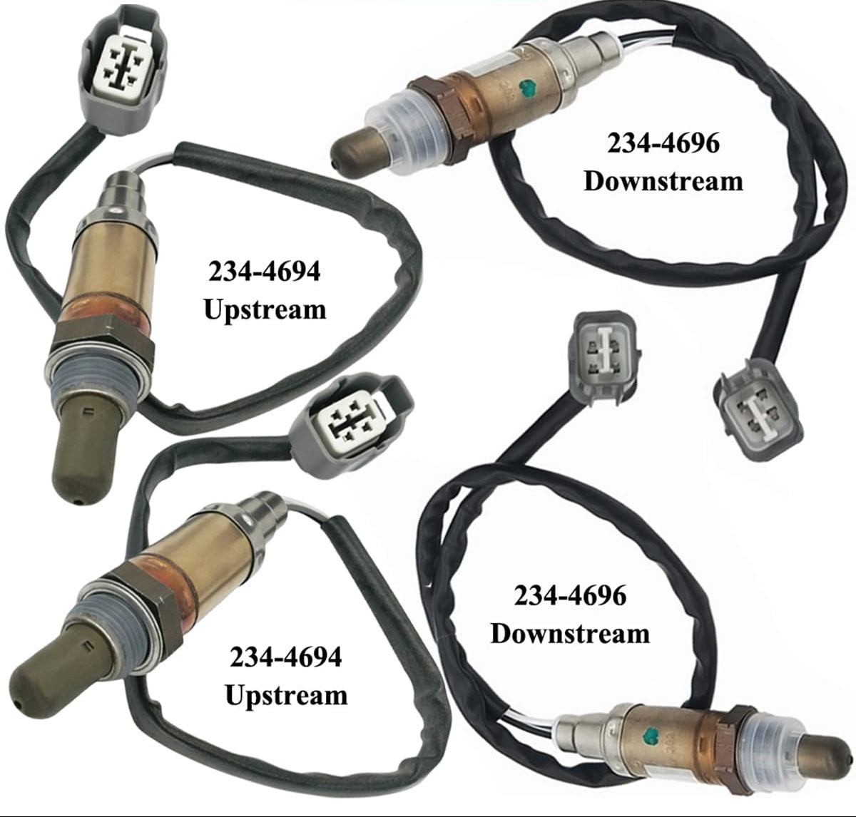 4Pcs Oxygen Sensor Set for Land Rover Discovery 4.0L 4.6L V8 (1999-2004) | 234-4694 234-4696