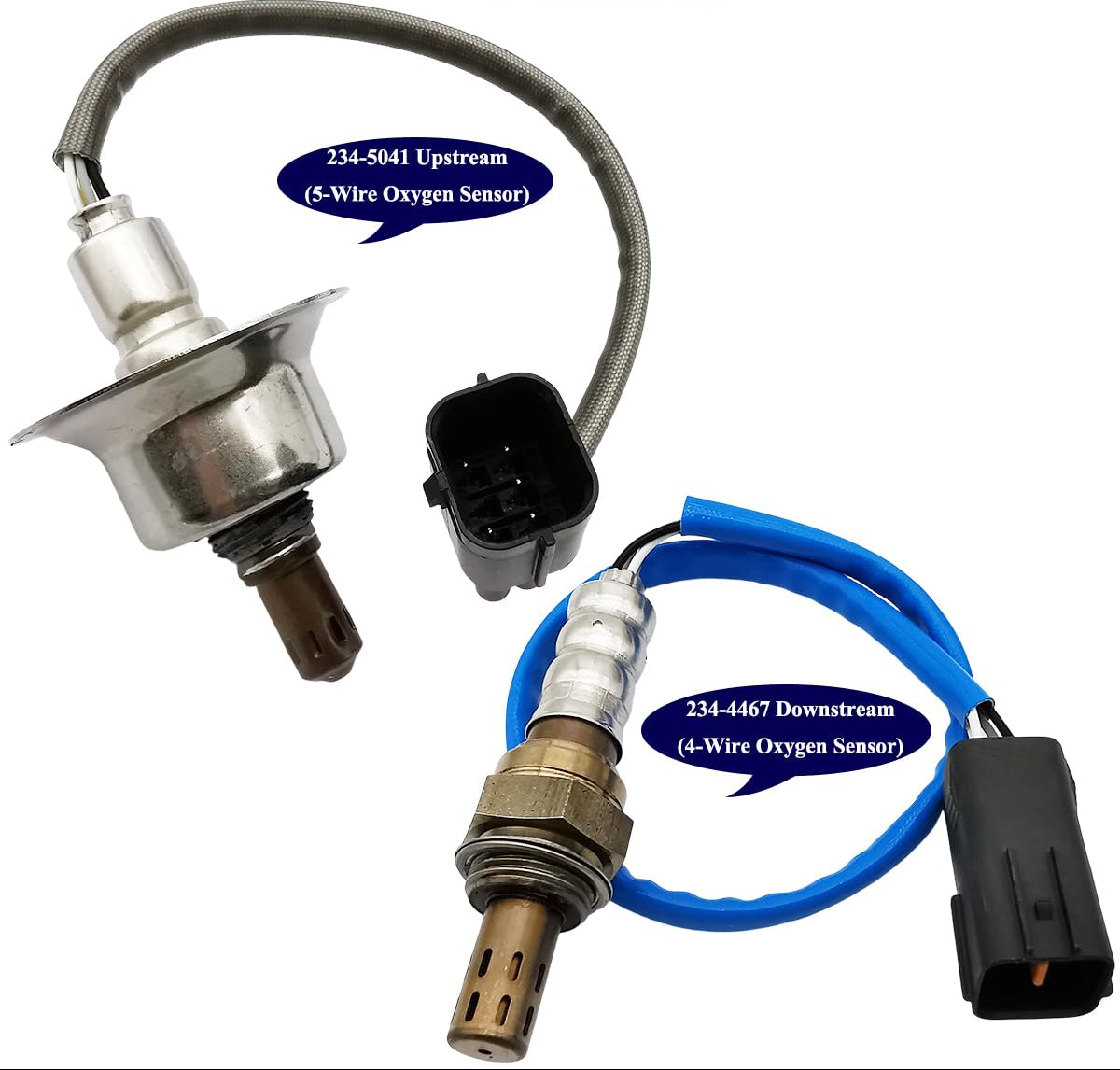 2Pcs Air Fuel Ratio & O2 Sensor for Mazda 3 2.0L 2.3L Turbo 2.5L (2010) | 234-5041 234-4467