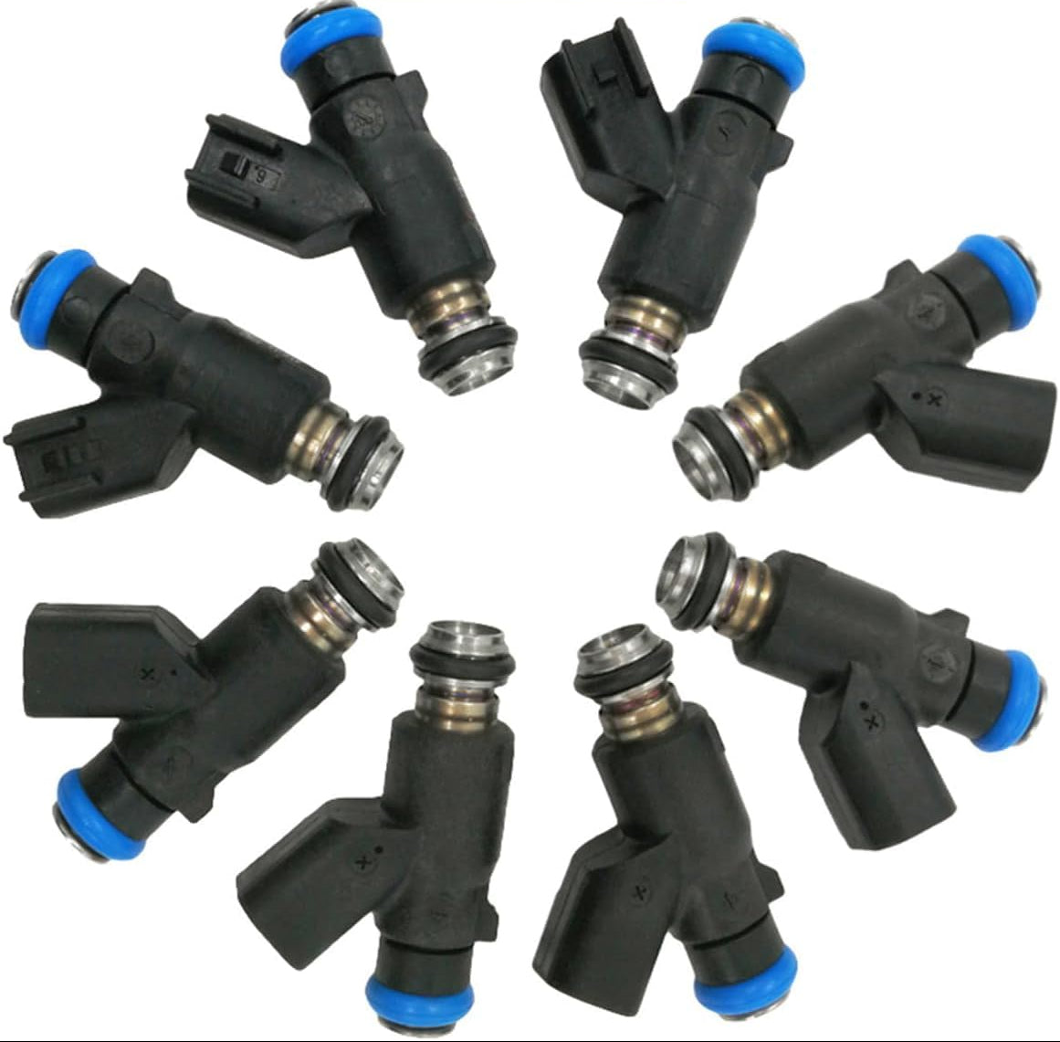 8Pcs 12613411 Fuel Injectors 6 Holes Disc Engine for Escalade, Avalanche Colorado Express Silverado Suburban Tahoe, Canyon Sierra Yukon Savana Hummer FJ1061, 217-3411