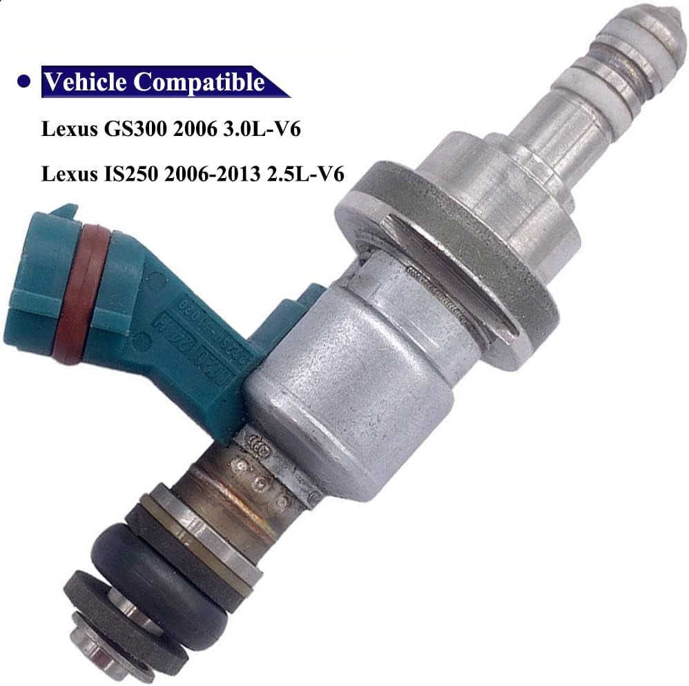 Suitable for 6Pcs Fuel Injector Set for Lexus IS250 GS300 2.5L V6 (06-13) | 2320939055, 2320931020