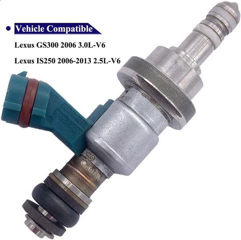 Suitable for 6Pcs Fuel Injector Set for Lexus IS250 GS300 2.5L V6 (06-13) | 2320939055, 2320931020