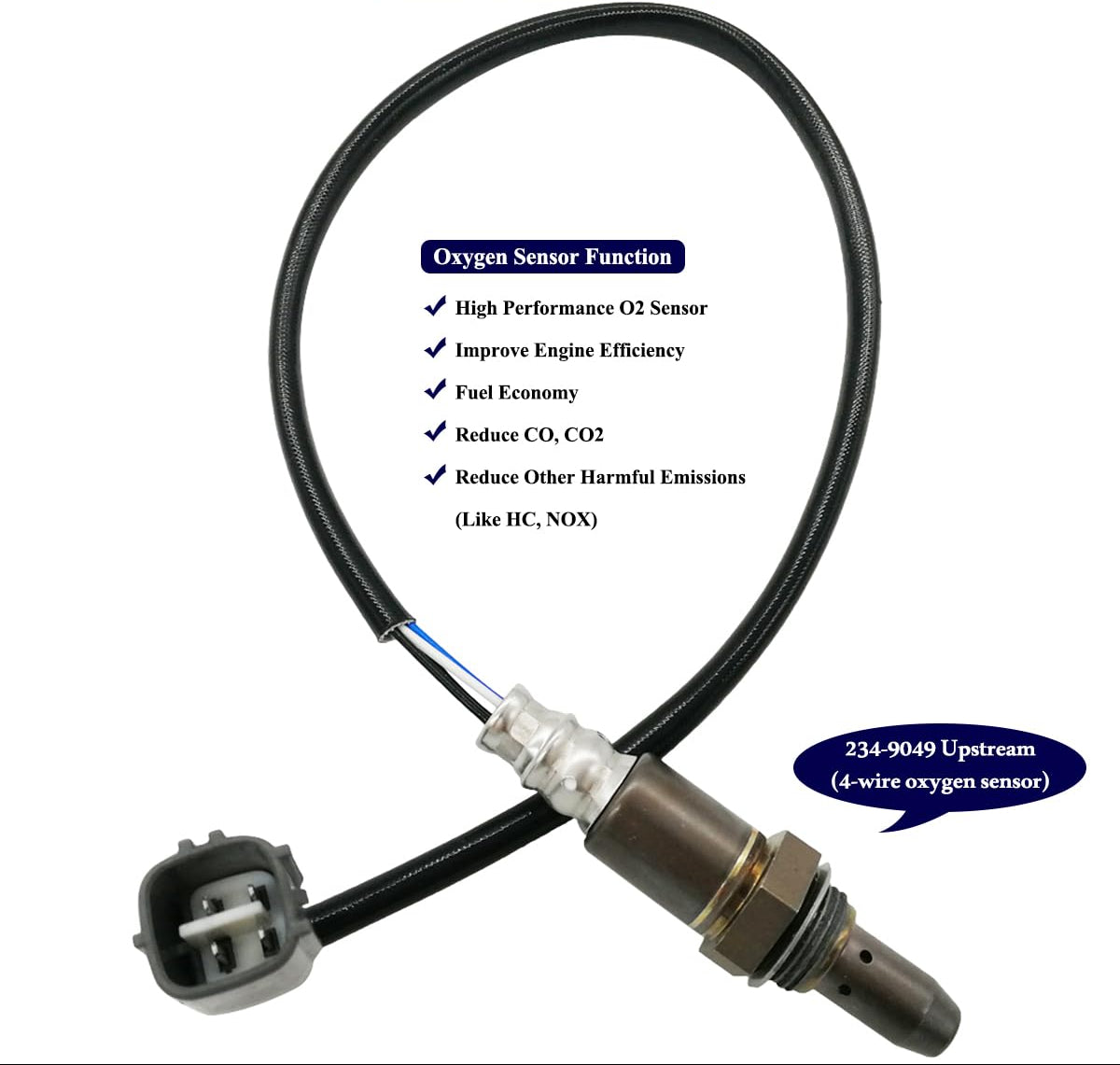 2Pcs O2 Sensor Up & Do for Toyota Camry RAV4 2.4L (2004-2011) 234-9049 234-4622