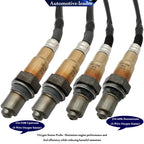 4Pcs Wideband A/F & O2 Sensor Set for Porsche Boxster Cayman H6 (2005-2008) | 234-5108 234-4496