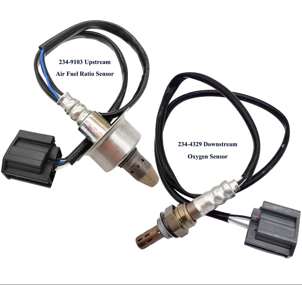 2Pcs Air Fuel Ratio & O2 Sensor for Mazda 2 1.5L (11-13) | 234-9103 234-4329