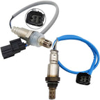 OEM-quality oxygen sensors with black connectors and wired cables, designed for automotive emissions control