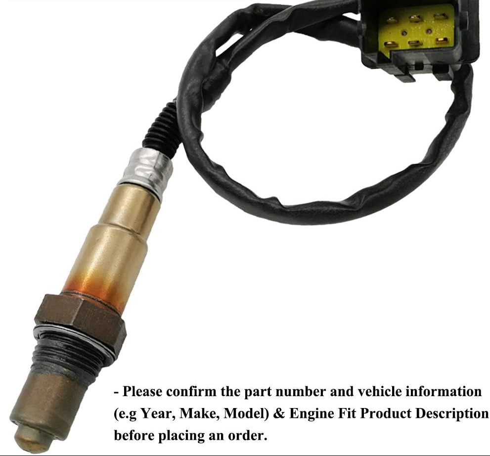 OEM-quality automotive oxygen sensor with wiring harness and connector for vehicle fitment