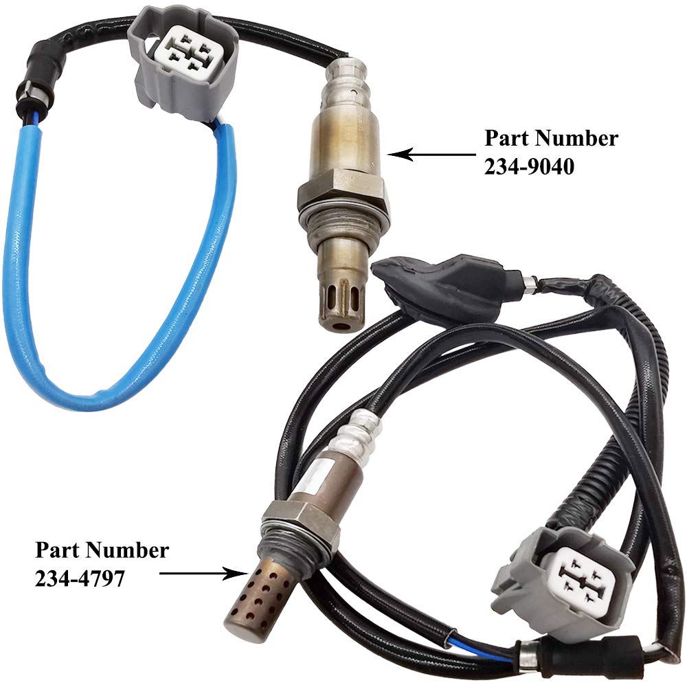 Automotive oxygen sensors with wiring harness, part numbers 234-9040 and 234-4797