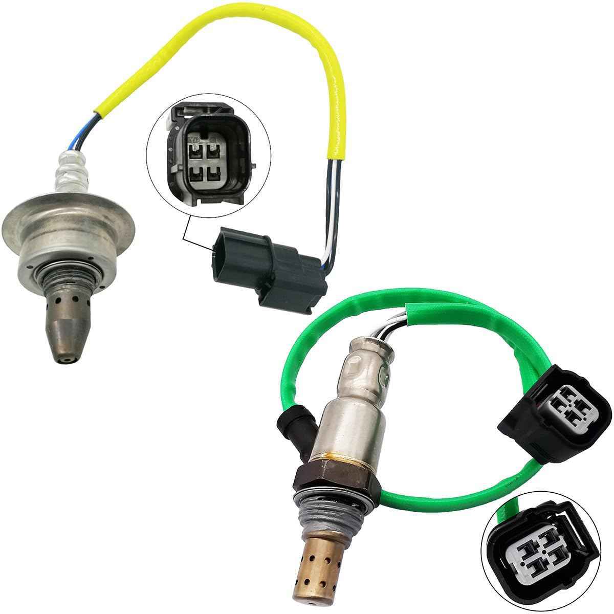 2Pcs 234-9118 234-4574 Upstream Downstream Oxygen O2 Sensor for Honda Civic Crosstour 2012-2015 CR-V 2012-2013, for Acura ILX 2013-2015 2.4L L4 36531-RX0-A01 36532-5J0-A01