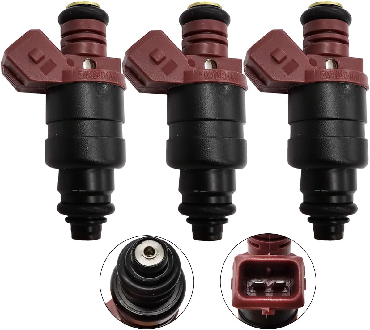 3Pcs Fuel Injector Set for John Deere Gator 825i UTV 3-Cylinder - 5WY2404A MIA11720