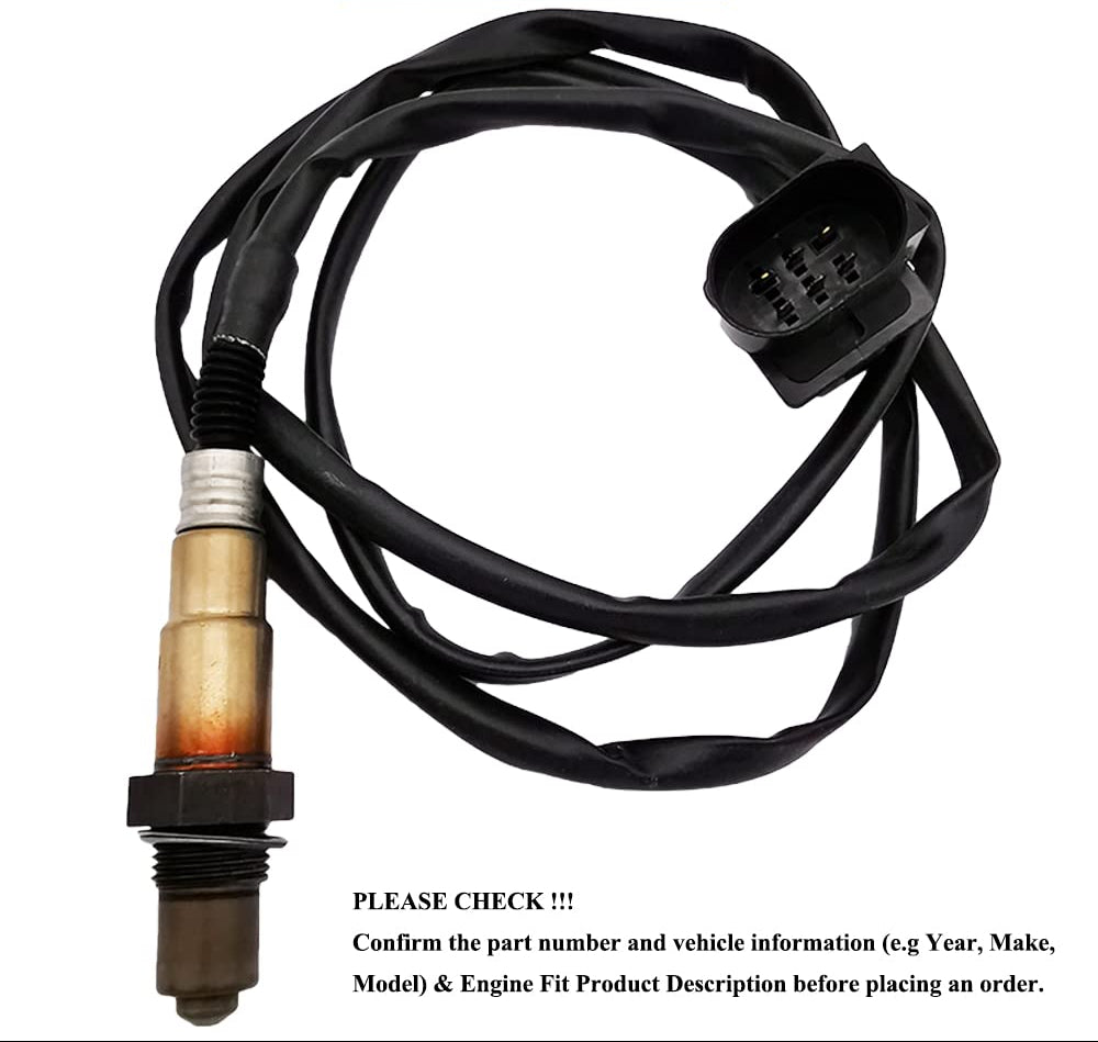 234-5112 Upstream Oxygen O2 Sensor 5-Wire Wideband Sensor 1 Replacement for 1999-2005 Audi A3 A4 A8 TT 1.8L for V-W Golf Jetta Passat Beetle 1.8L-L4 1K0998262D 0258007351