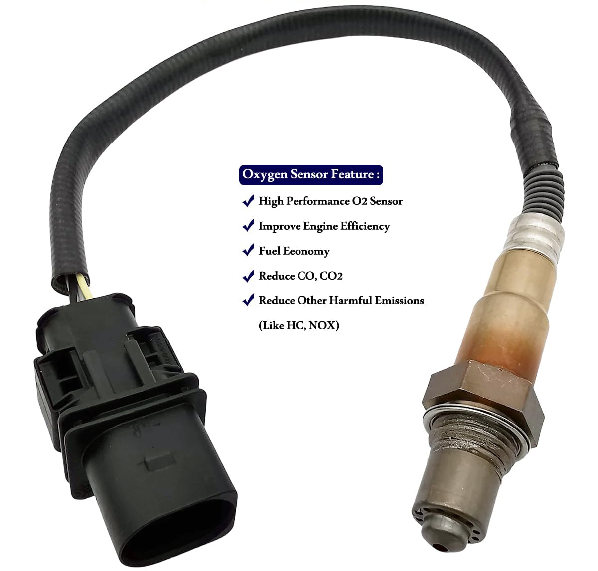 2Pcs Air Fuel Ratio & O2 Sensor for Mercedes CLA250 GLA250 & Infiniti QX30 2.0L Turbo | 234-5158 234-4839