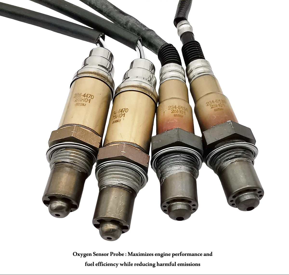 4Pcs O2 Sensor Set for BMW 545i 645Ci 4.4L V8 (2004-2005 Manual Trans) 234-5133 234-5134  234-4470