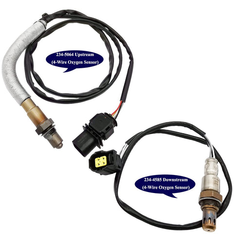 2Pcs Wideband A/F & O2 Sensor for Mercedes C250 SLK250 1.8L Turbo (2012-2015) | 234-5064 234-4585