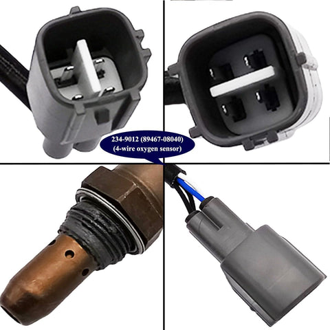 4Pcs Air Fuel Ratio & O2 Sensor Set for Toyota Sienna 3.3L V6 (2004-2006) | 234-9042  234-9012  234-4168  234-4516