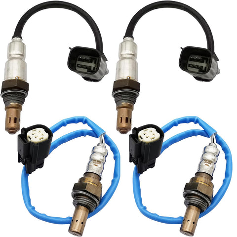 4Pcs Air Fuel Ratio & O2 Sensor for Ford Edge Explorer & Mazda CX-9 3.5L 3.7L V6 (2011-2015) | 234-5038 234-4489