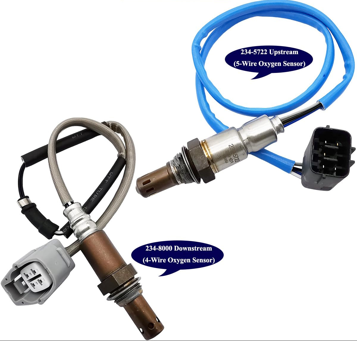 2Pcs 234-5722 234-8000 Upstream Downstream Oxygen O2 Sensor for Mazda Cx-3 2.0L L4 2016 2017 2018, Scion Ia 1.5L L4 2016, Toyota Yaris Ia 1.5L L4 2017 2018 89467-WB001 89465-WB001