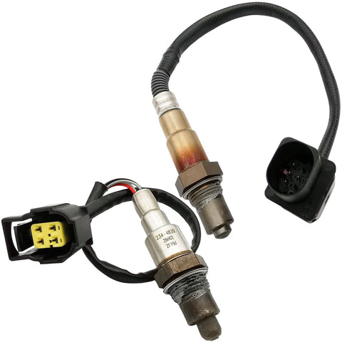 2Pcs Air Fuel Ratio & O2 Sensor for Mercedes CLA250 GLA250 & Infiniti QX30 2.0L Turbo | 234-5158 234-4839