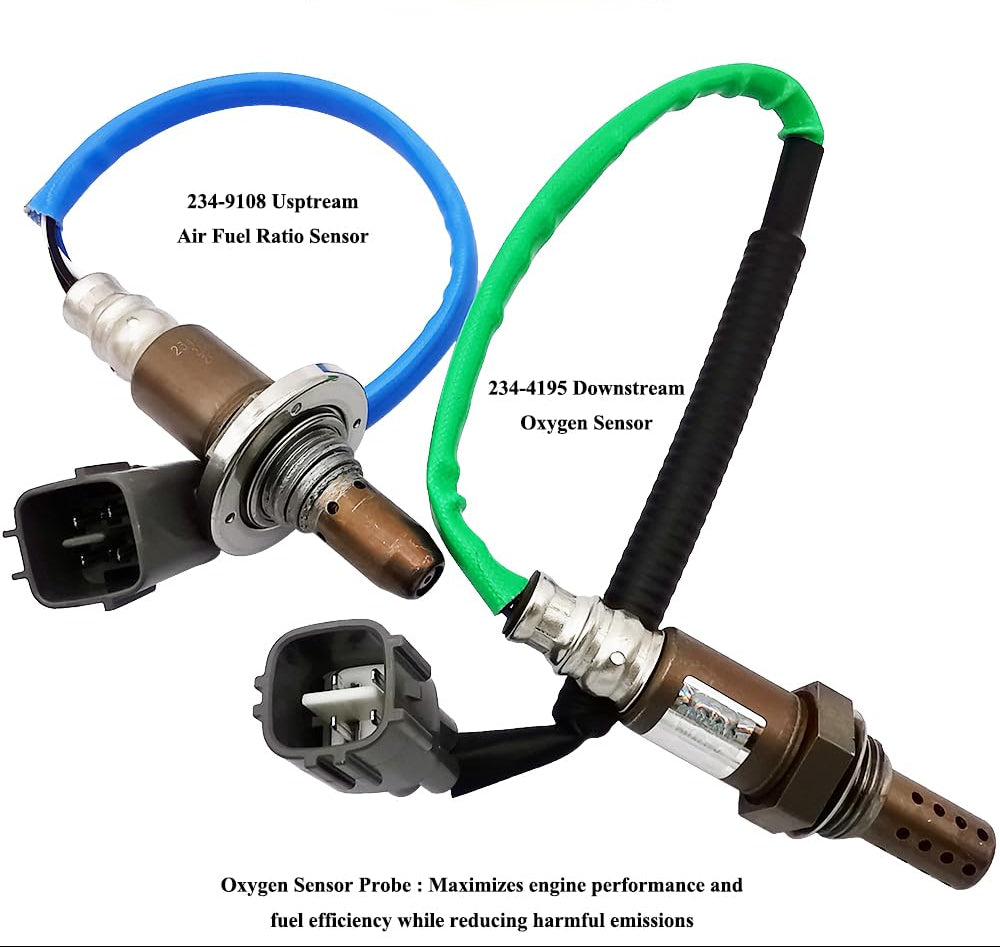 2Pcs Air Fuel Ratio & O2 Sensor for Subaru Forester Impreza 2.5L (2010-2014) 234-9108 234-4195