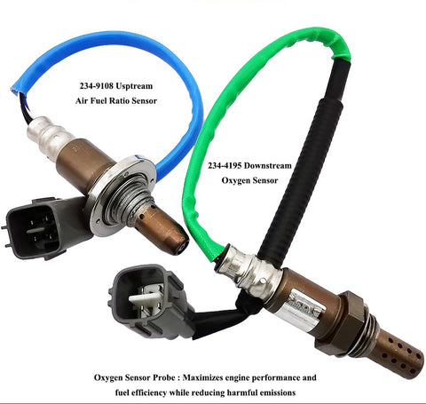 2Pcs Air Fuel Ratio & O2 Sensor for Subaru Forester Impreza 2.5L (10-14) | 234-9108 234-4195