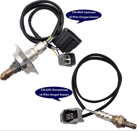 Suitable for 2Pcs O2 Sensor Upstream & Downstream for Mazda 3 2.3L (2010-2013) | 234-5042 234-4391
