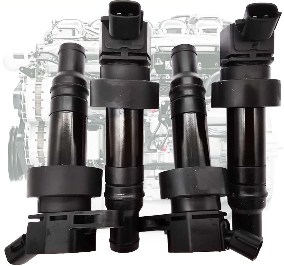 4Pcs Ignition Coil Set for Hyundai Accent Veloster Kia Rio Soul 1.6L | UF652 27301-2B100