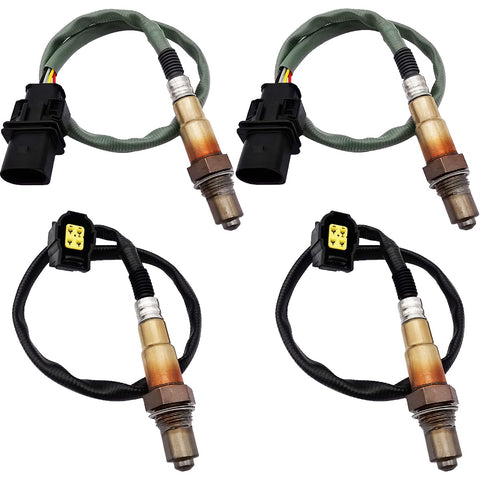 4Pcs Oxygen Sensor Set for Mercedes Benz C300 E350 ML350 (W204/W212) | 0035427018 0045420818