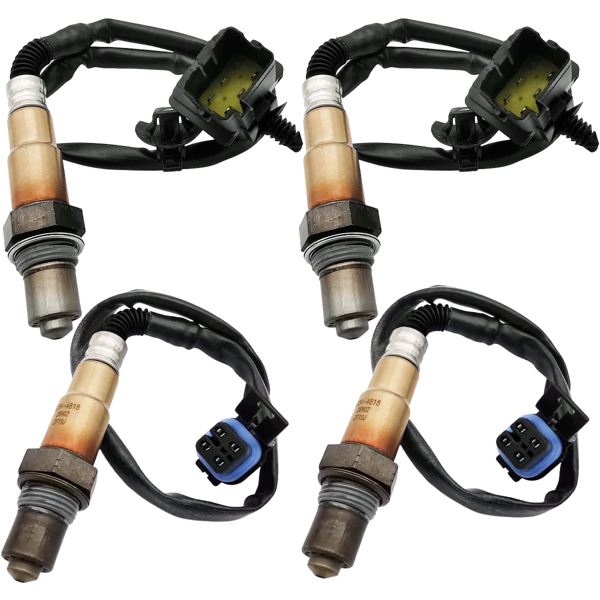 4Pcs 234-5002 234-4818 Upstream Downstream Oxygen O2 Sensor for Cadillac CTS 2005 SRX 2004-2006 STS 2005-2006 12575657, 12597912, 12590035, 12597449, 12616203