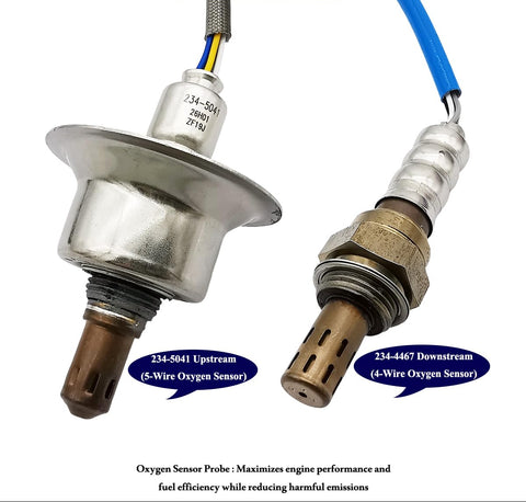2Pcs Air Fuel Ratio & O2 Sensor for Mazda 3 2.0L 2.3L Turbo 2.5L (2010) | 234-5041 234-4467