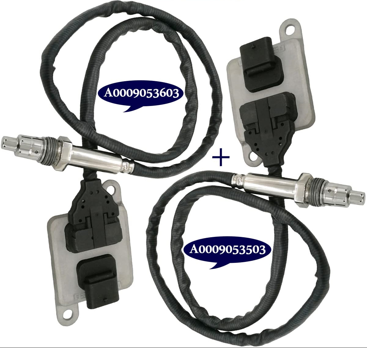 2Pcs NOx Nitrogen Oxide Sensor for Mercedes ML350 GL350 BlueTEC | A0009053503 A0009053603