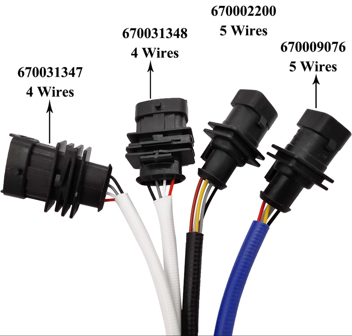 4Pcs Oxygen O2 Sensor Exhaust Lambda Sensor for 2017 Maserati Ghibli M157 3.0L F160 V6 RWD 670009076 670002200 670031347 670031348 0258027074 0258027101 0258030217 0258030218