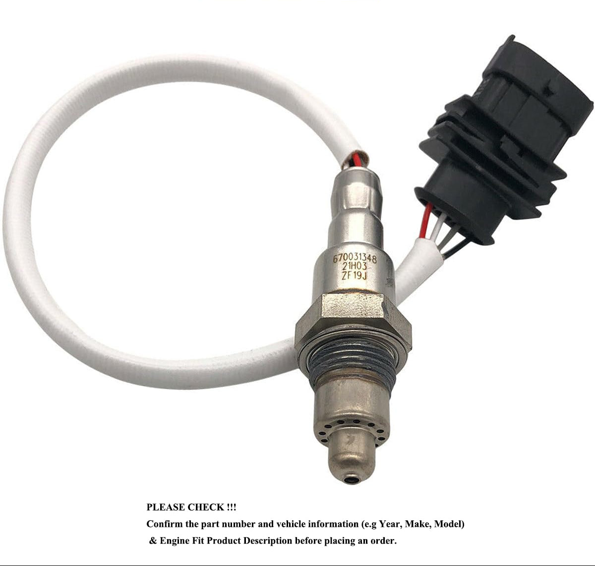 Downstream Left Lambda O2 Sensor for Maserati Quattroporte Ghibli 3.0L V6 | 670031348