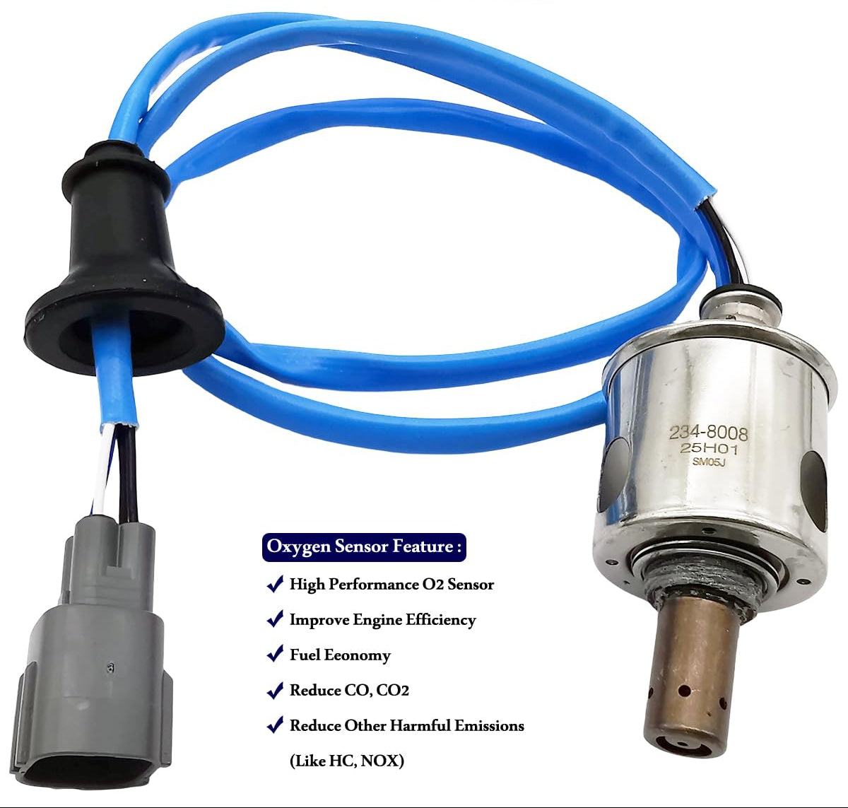 234-8008 Downstream Oxygen O2 Sensor for Lexus GS350 2016-2020, for IS300 IS350 RC300 RC350 2018-2024 89465-30B10, 8946530B10, 234 8008