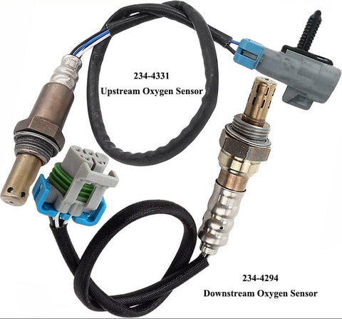 Suitable for 2Pcs O2 Sensor Up & Down for Chevy Colorado GMC Canyon Hummer H3 | 234-4294 234-4331